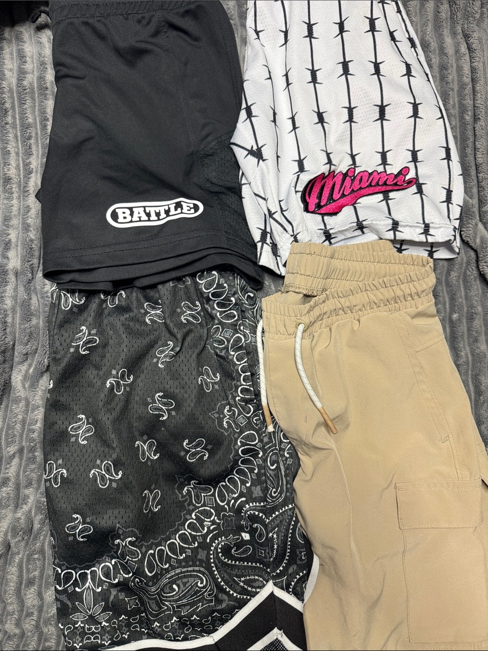 Youth battle and Miami shorts bundle